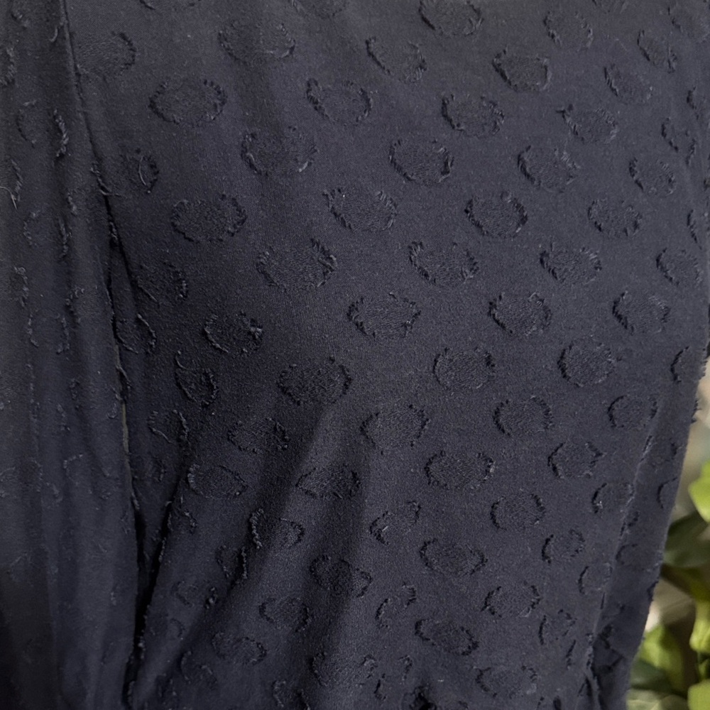 Loft Navy Blue Women's Peplum Top Size Small - Picture 2 of 8